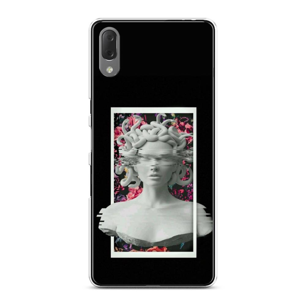 

Чехол на Sony Xperia L3 "Web Punk Медуза Горгона", Черный;серый, 54450-6