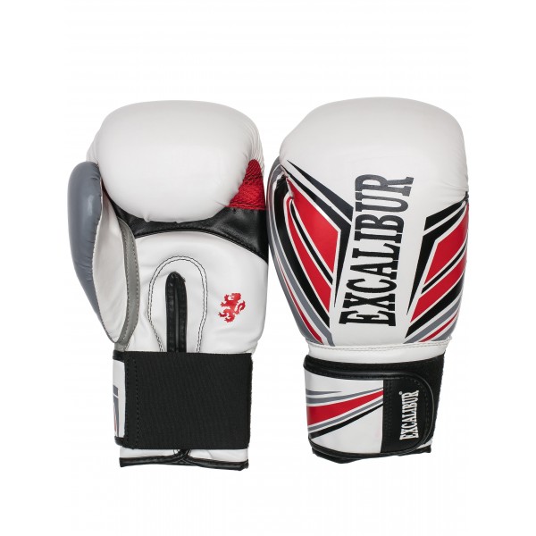 Боксерские перчатки Excalibur 8023-03 белые, 16 унций