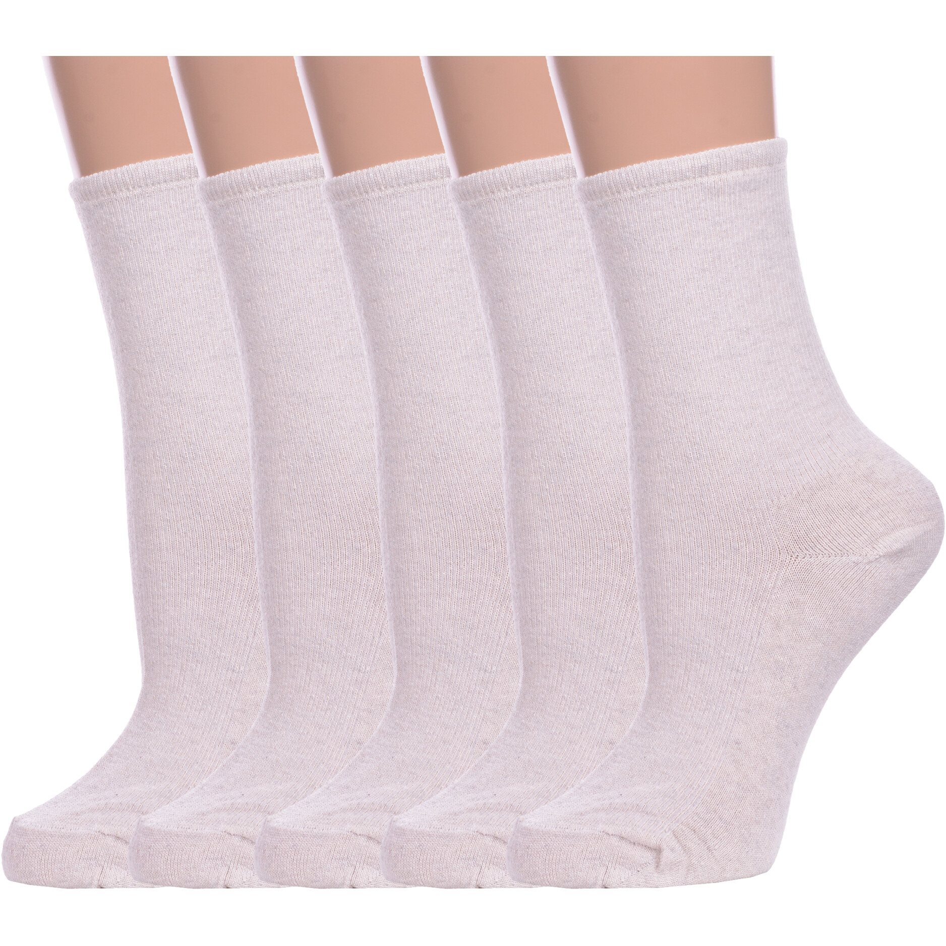 Комплект носков женских Альтаир 5-М198 бежевых 23 5 пар