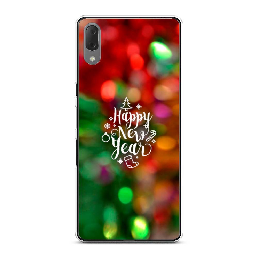 

Чехол на Sony Xperia L3 "Новый Год на елке", Зеленый;красный;желтый, 54450-5