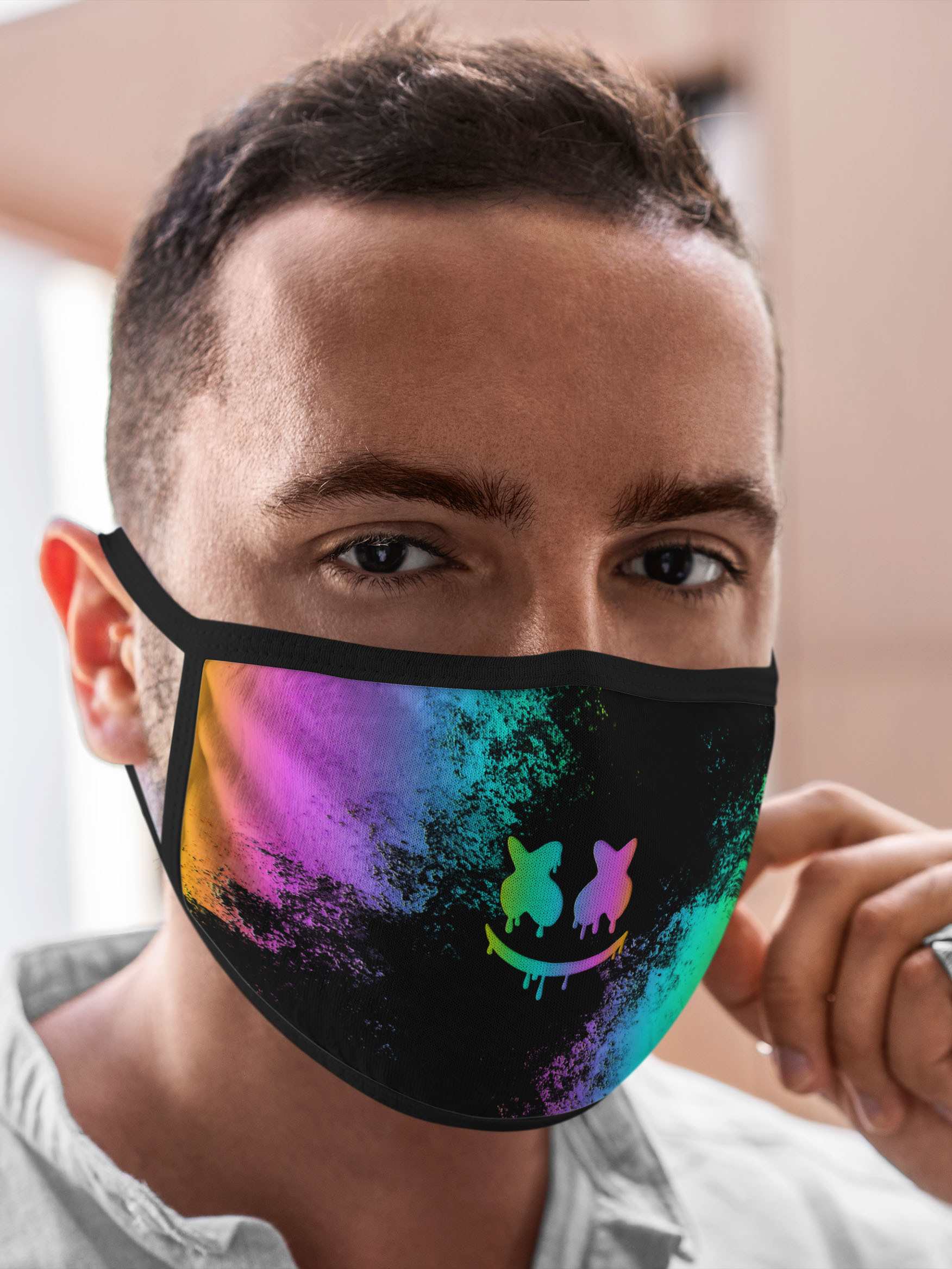 

Многоразовая маска унисекс Burnettie Marshmello, Разноцветный, Marshmello