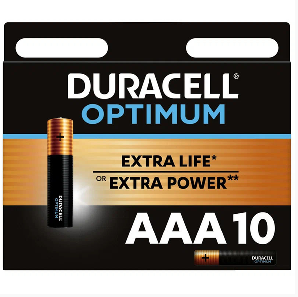 

Батарейка DURACELL OPTIMUM 1.5В LR03 BP10 15474