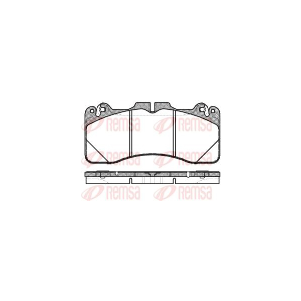 Тормозные колодки Remsa передние 142510