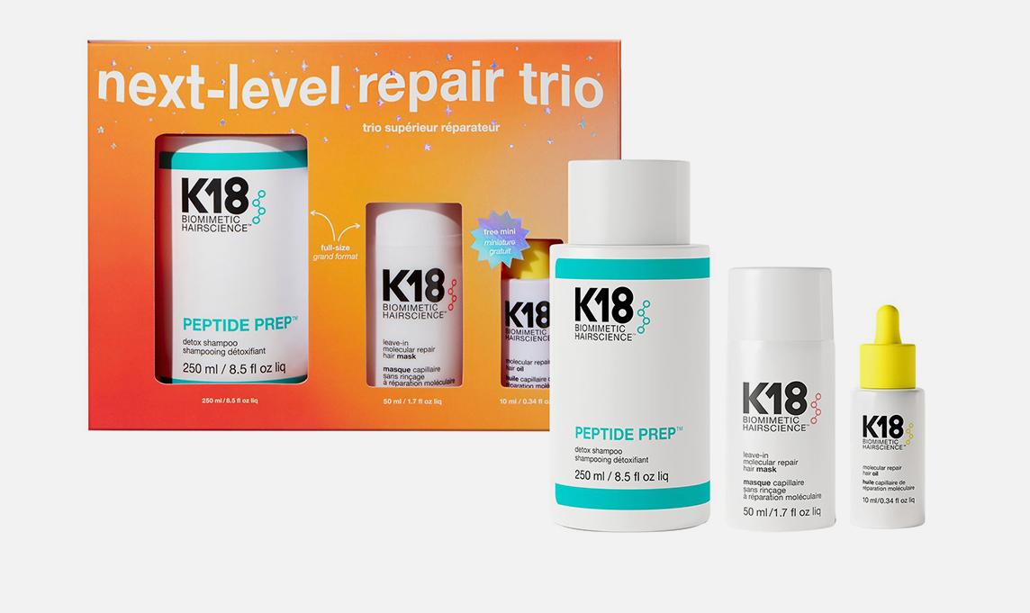 Набор K18 Трио для супер-восстановления волос Holiday Next-Level Repair Trio 310 мл