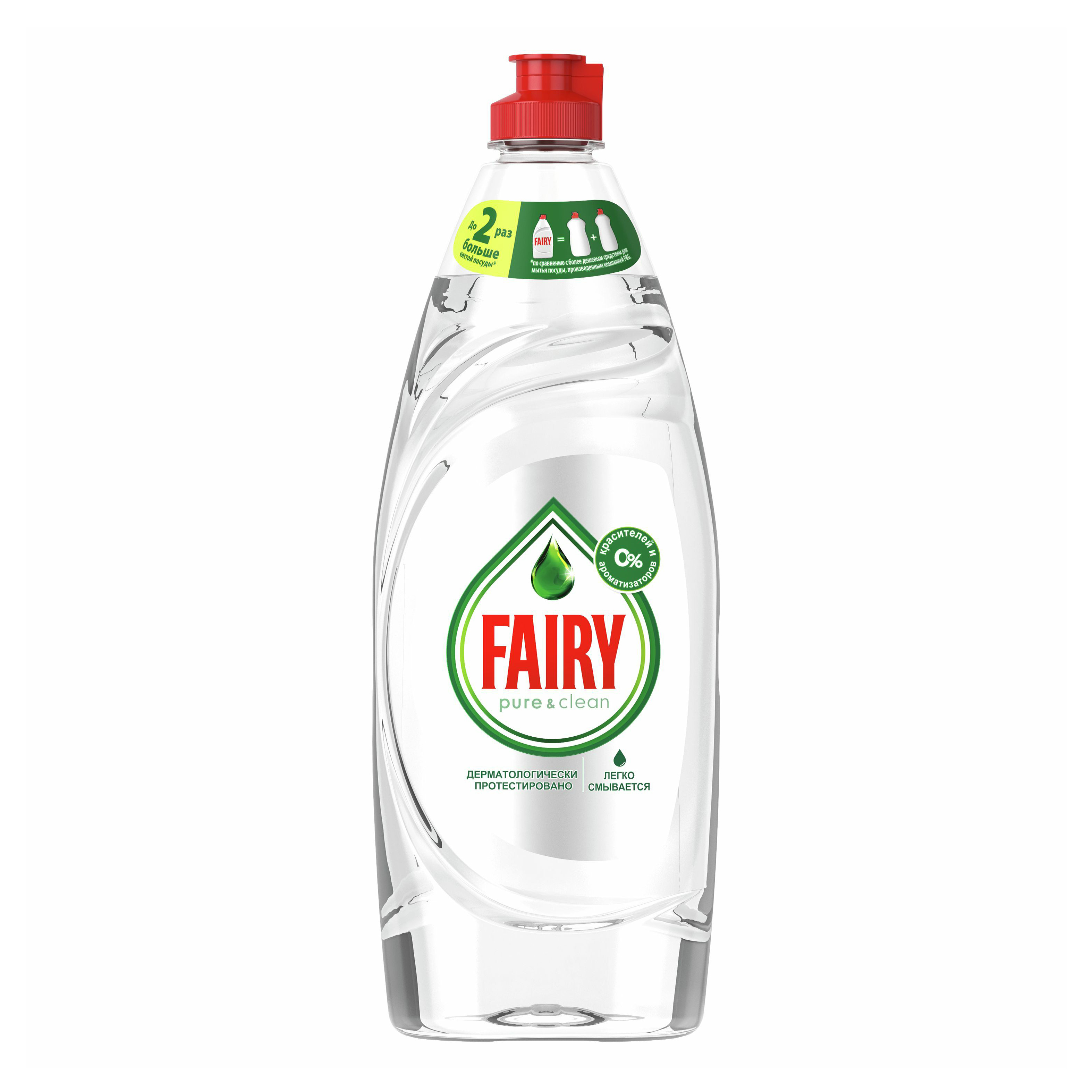 Жидкость Fairy Pure & Clean для мытья посуды 650 мл