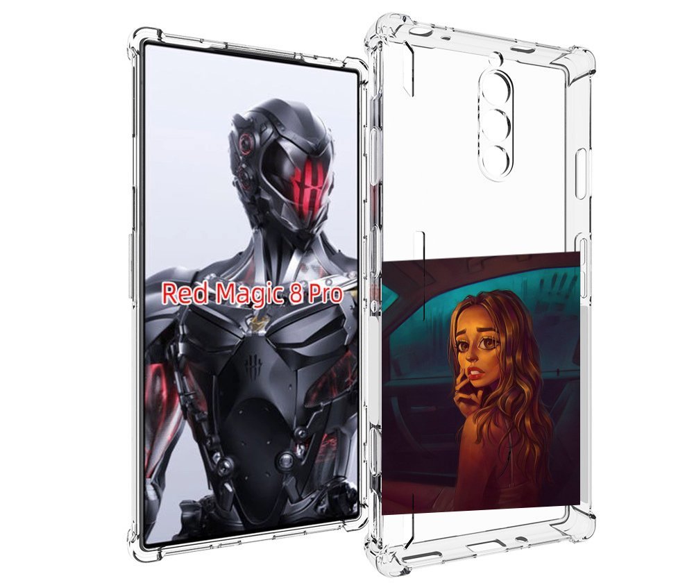 Чехол MyPads пуп-невесты женский для ZTE Nubia Red Magic 8 Pro / Red Magic 8 Pro Plus