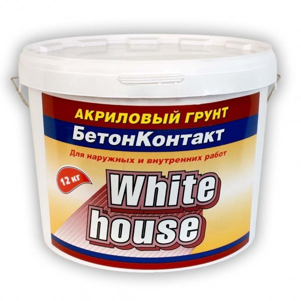 фото Грунт white house бетонконтакт акриловый 12 кг