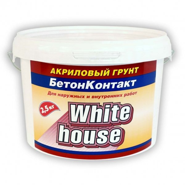 Грунт White House Бетонконтакт акриловый 2,5 кг
