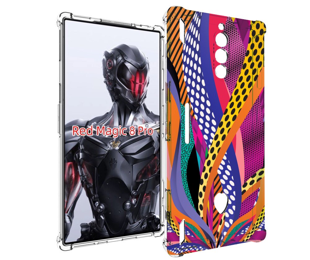 

Чехол MyPads разноцветные щупальца для ZTE Nubia Red Magic 8 Pro / Red Magic 8 Pro Plus, Tocco