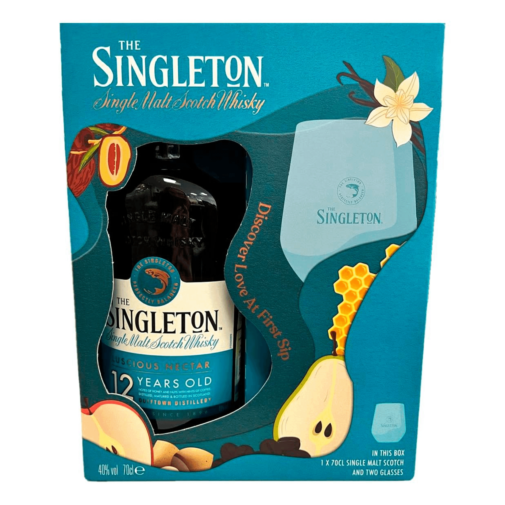 

Виски The Singleton of Dufftown Luscious Nectar 12 YO односолодовый 40% 700 мл +2 бокала