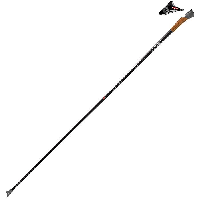 Лыжные палки KV+ (23P015Q) Elite QCD (Карбон 100%) черный 150