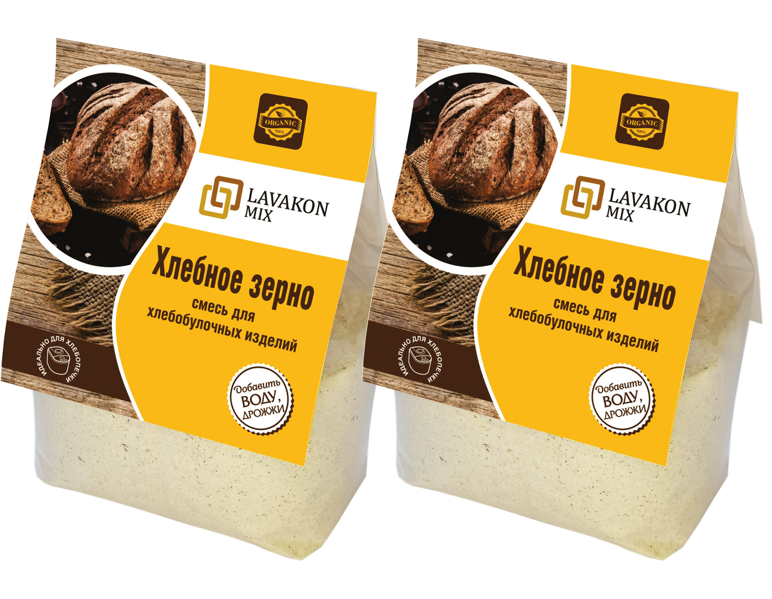 

Смесь для выпечки LAVAKONMIX экстразлакового хлеба Хлеб Муромский, 2 шт по 450 г