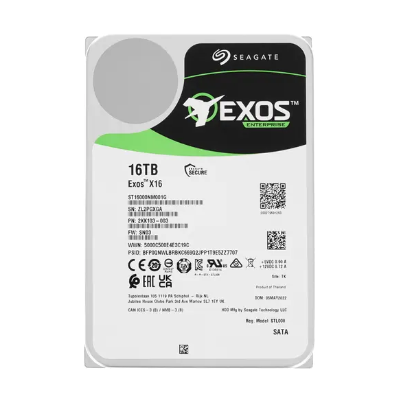 

Жесткий диск Seagate Exos X16 16 ТБ (ST16000NM000J), Exos X16