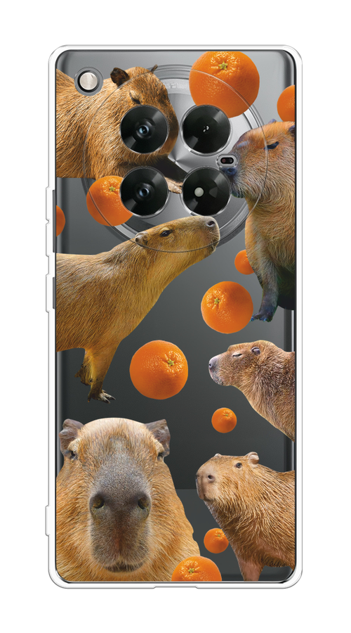 

Чехол на Infinix Zero 40 5G "Капибара и апельсины", Бежевый;оранжевый, 3106650-1