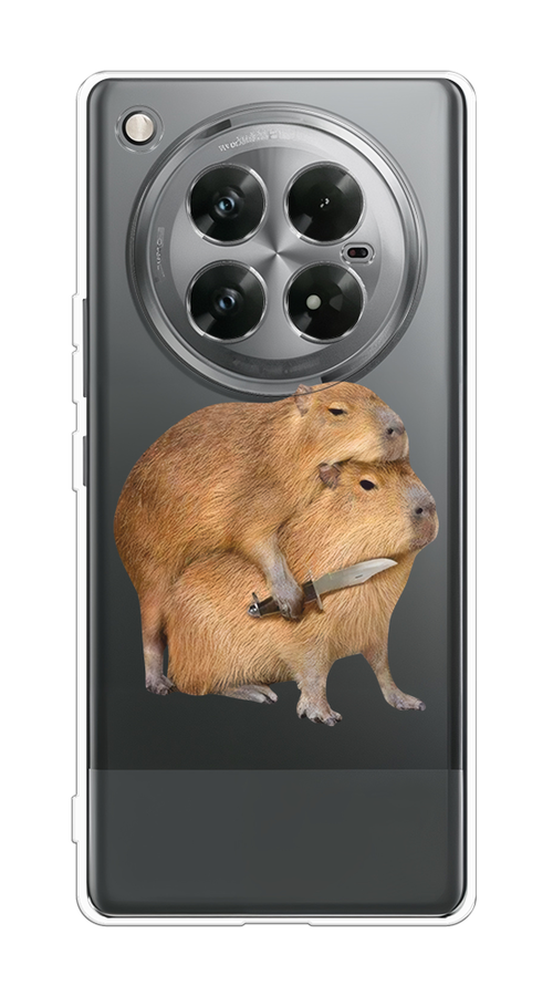 

Чехол на Infinix Zero 40 5G "Капибара с ножом", Бежевый, 3106650-1