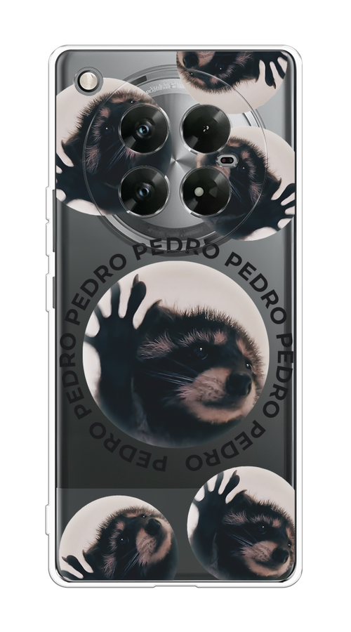 

Чехол на Infinix Zero 40 5G "Pedro енот", Черный;бежевый;прозрачный, 3106650-1