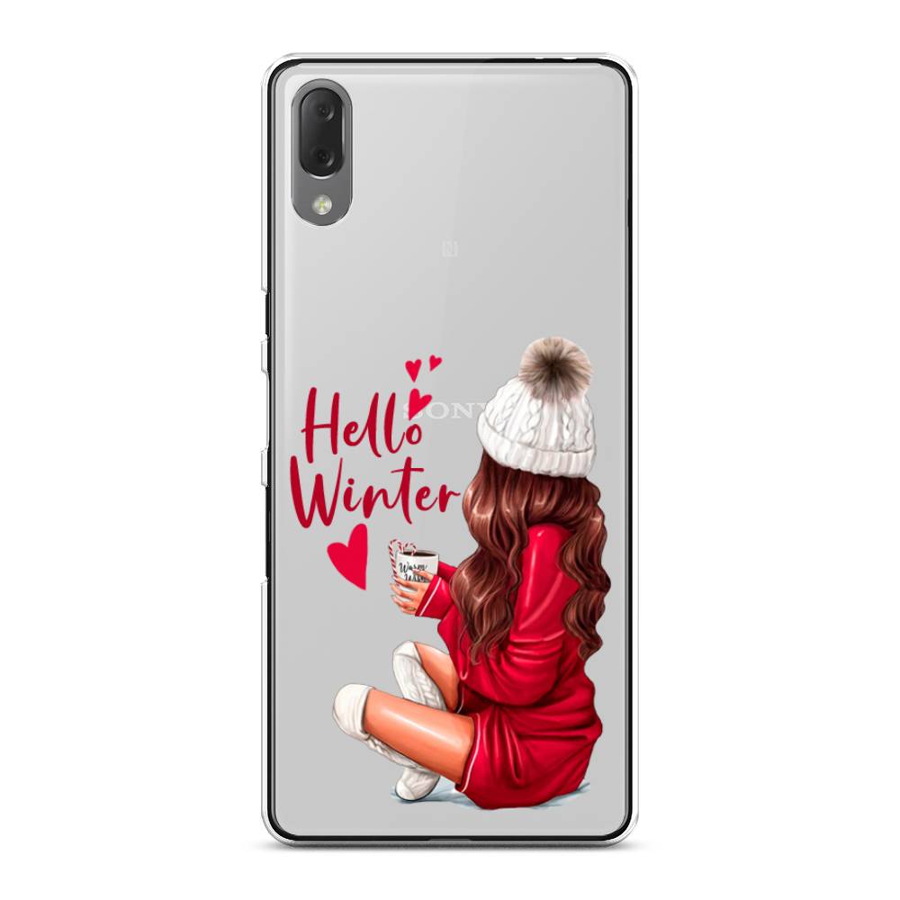 

Чехол на Sony Xperia L3 "Hello winter", Красный;белый;коричневый, 54450-5