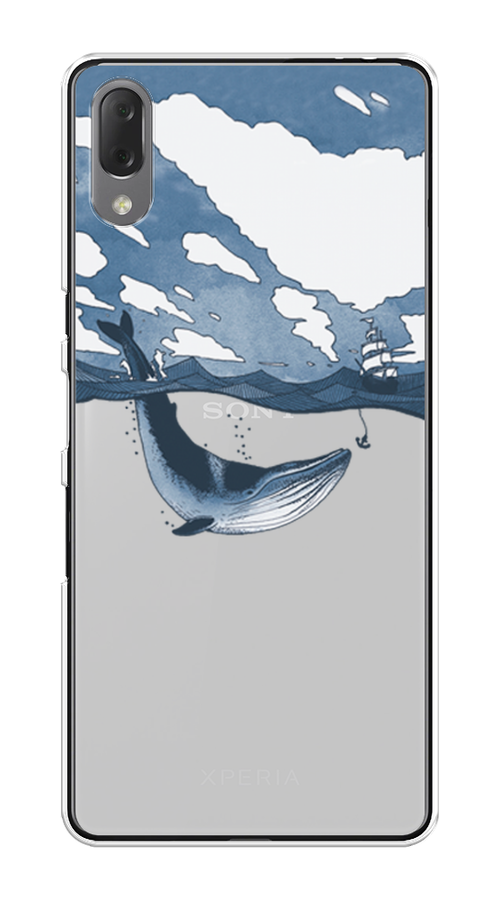 

Чехол на Sony Xperia L3 "Большой кит", Синий, 54450-1