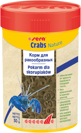 фото Корм для раков и крабов sera crabs natural, шарики, 100 мл