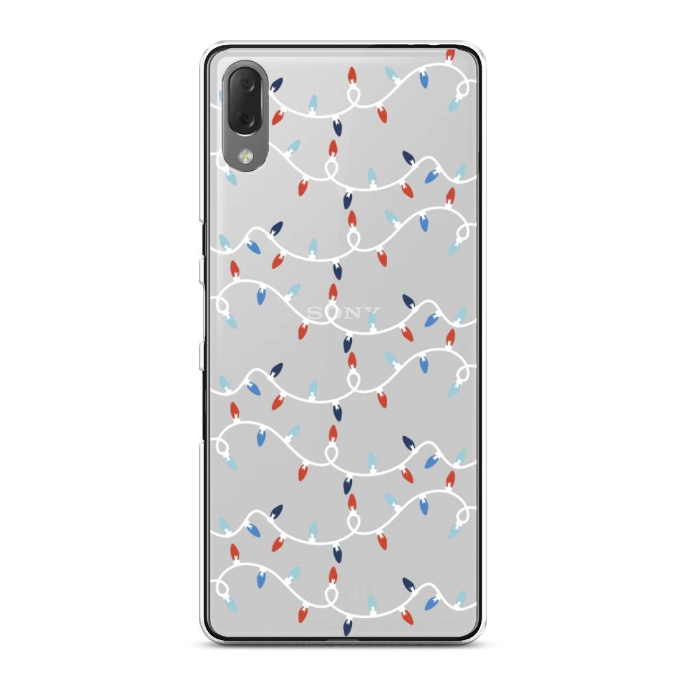 

Чехол на Sony Xperia L3 "Разноцветная гирлянда", Белый;красный;синий, 54450-5