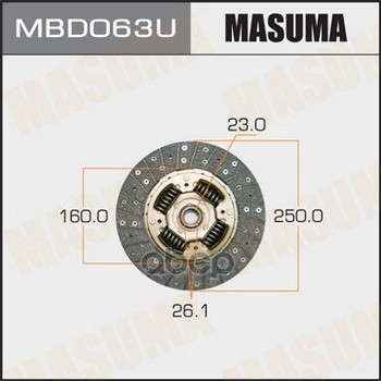 

Диск Сцепления Masuma Mbd063u Masuma арт. MBD063U