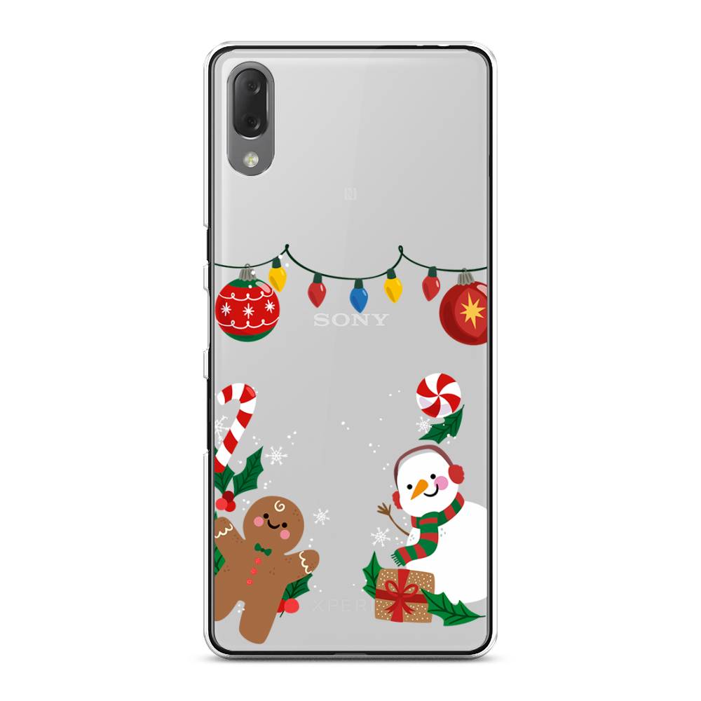 

Чехол на Sony Xperia L3 "Новогоднее настроение", Коричневый;красный;зеленый, 54450-5