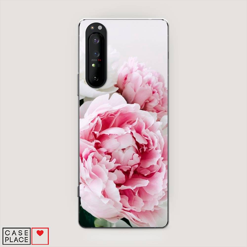 

Чехол на Sony Xperia 1 II "Розовые и белые пионы", Розовый;белый, 54550-2
