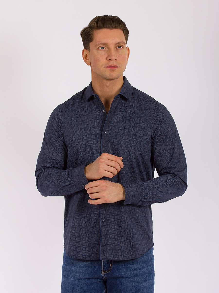 Рубашка мужская PALMARY LEADING GD57001081 синяя S