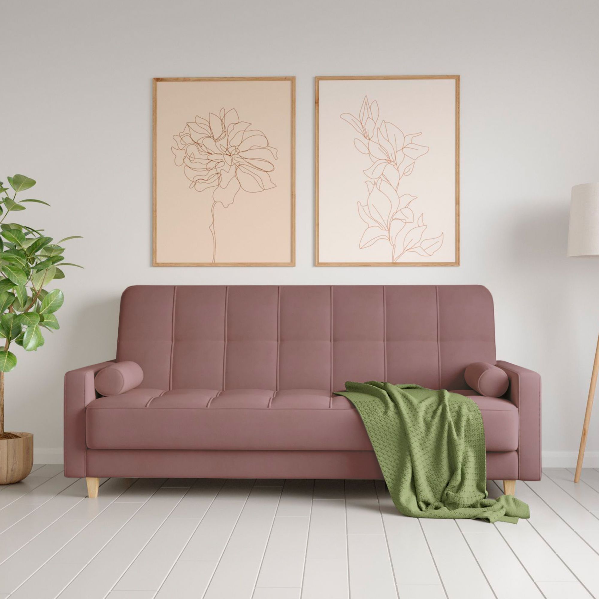 Диван-кровать Армос Oliver Teddy 633, 218x95 велюр