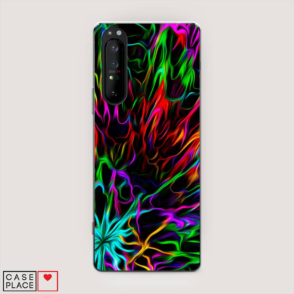 

Чехол на Sony Xperia 1 II "Разноцветные разводы", Голубой;зеленый;оранжевый, 54550-3