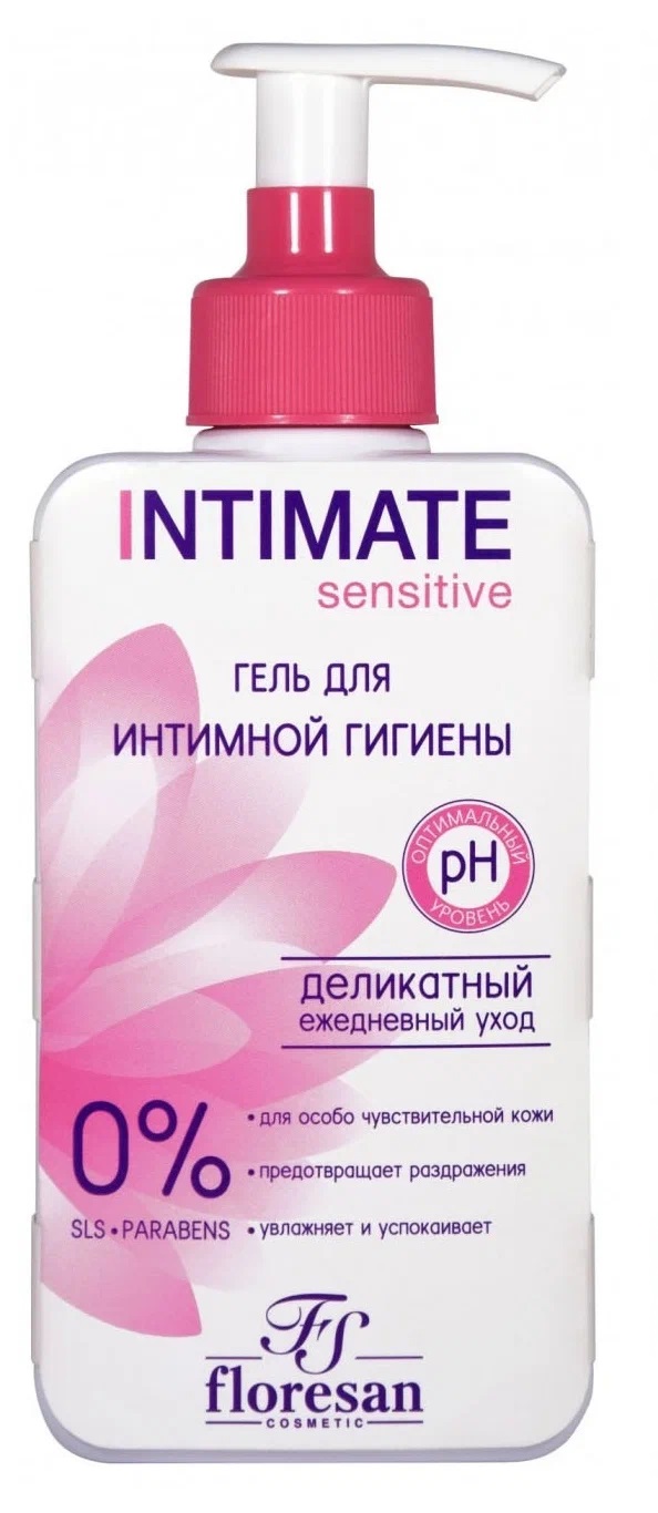 Деликатный ГЕЛЬ для интимной гигиены SENSITIVE, 250мл х 6 шт. Россия