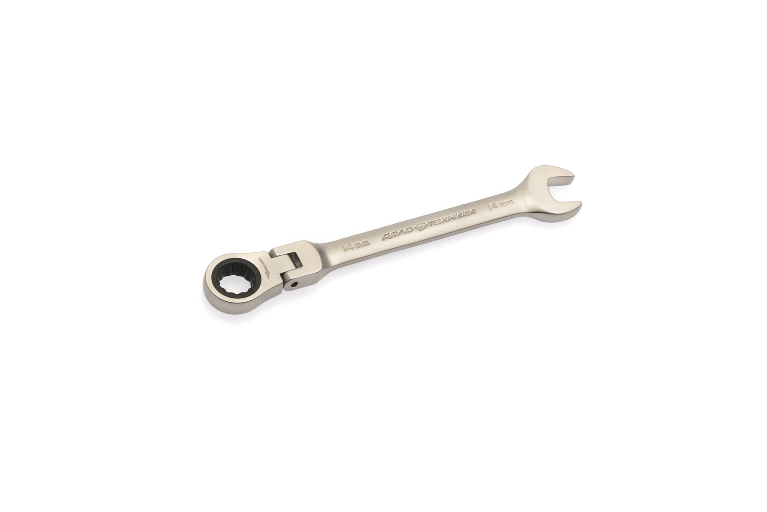 Ключ комбинированный трещоточный шарнирный 15 мм, Дело Техники, 515415