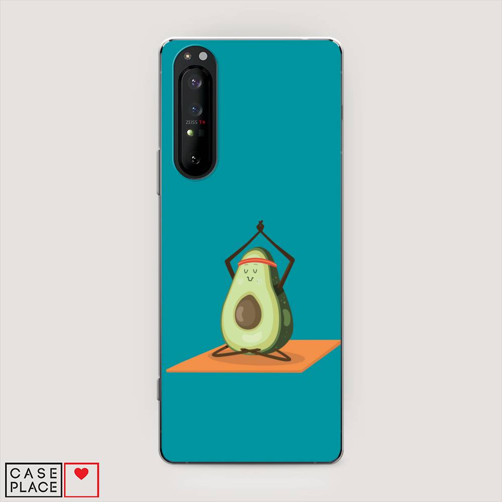 

Чехол на Sony Xperia 1 II "Расслабься с авокадо", Голубой, 54550-6