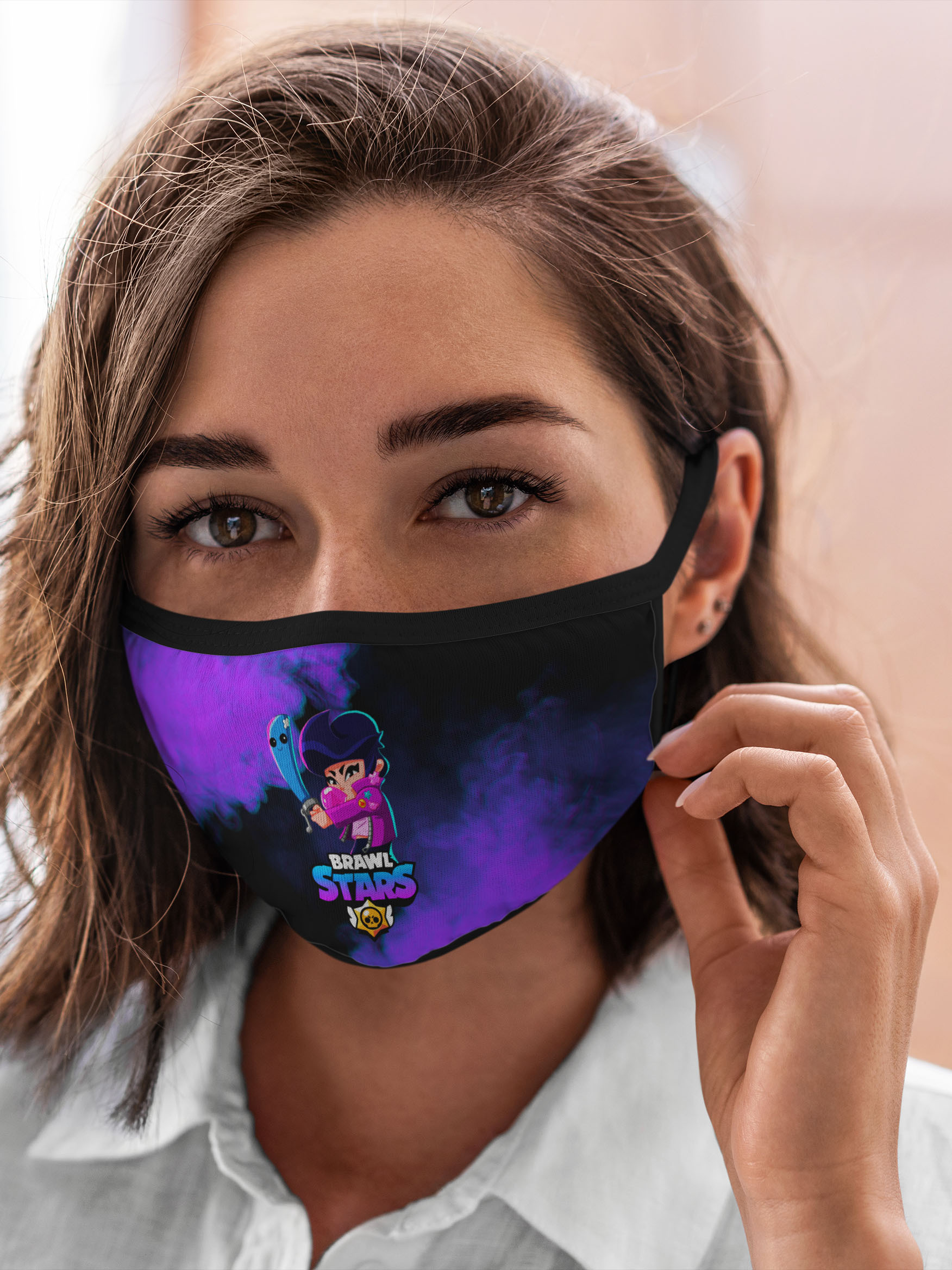 

Многоразовая маска унисекс Burnettie Brawl Stars Bibi, Разноцветный, Brawl Stars Bibi