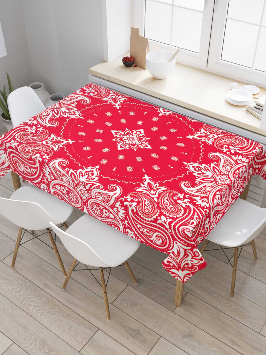 

Скатерть прямоугольная JoyArty "Рисунокогурцы 2" из сатена, 180x145 см, Красный, Рисунокогурцы 2