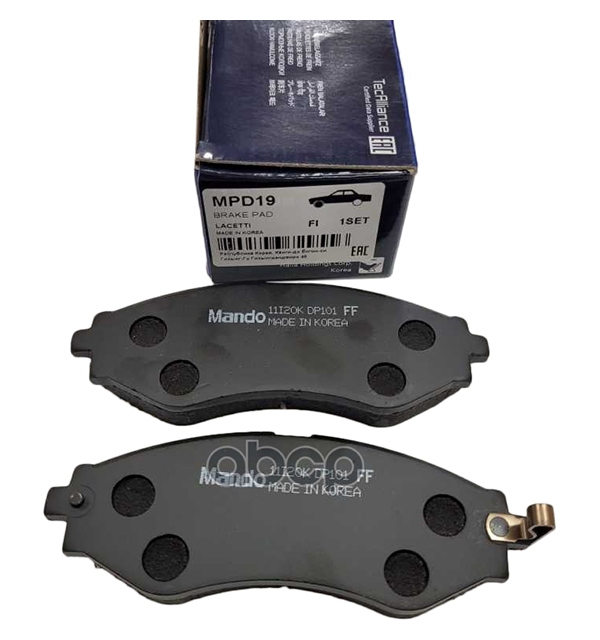 

Колодки Передние Lacetti Mando арт. MPD19