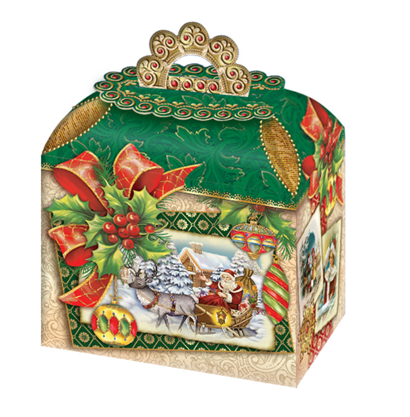 Сладкий новогодний подарок Панна-Котик в коробке, 580 г
