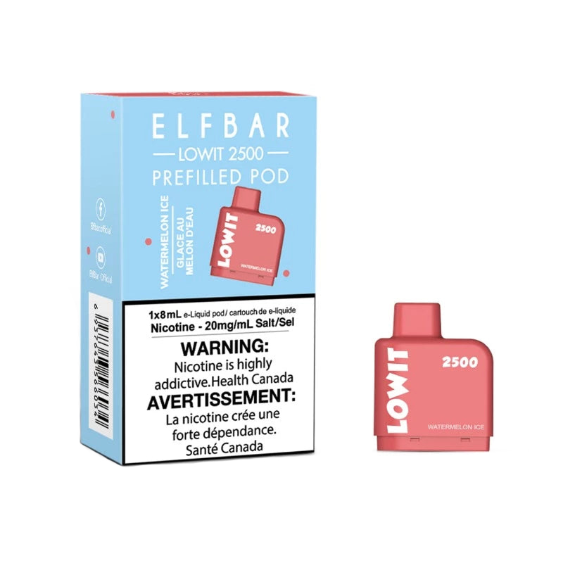 

Картридж Elf Bar Lowit Watermelon Ice 2500 6мл, Watermelon Ice