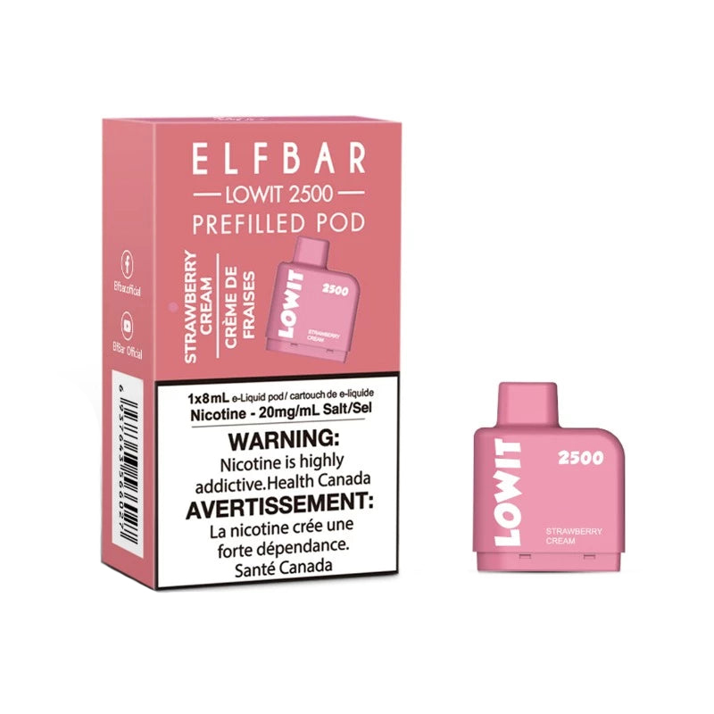 

Картридж Elf Bar Lowit Strawberry Yogurt 2500 6мл, Strawberry Yogurt