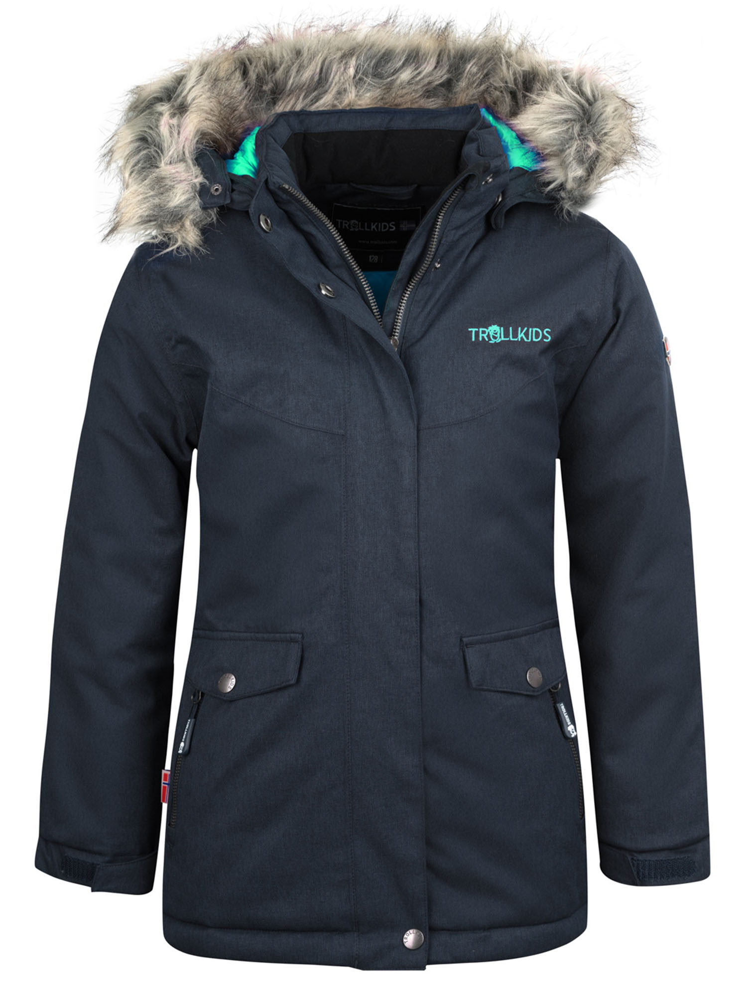 Куртка Детская Trollkids Girls Olso Coat Xt Anthracite/Mint (Рост:110) коляска детская euro cart ezzo anthracite