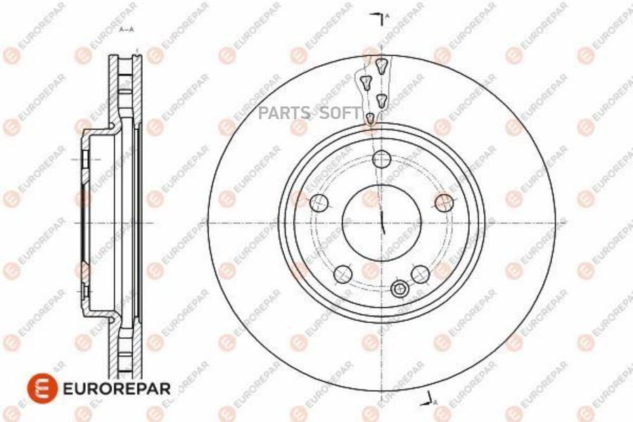 EUROREPAR 1642762980 Диск тормозной MERCEDES A(W176) 12-/B(W246) 11- передний 1шт