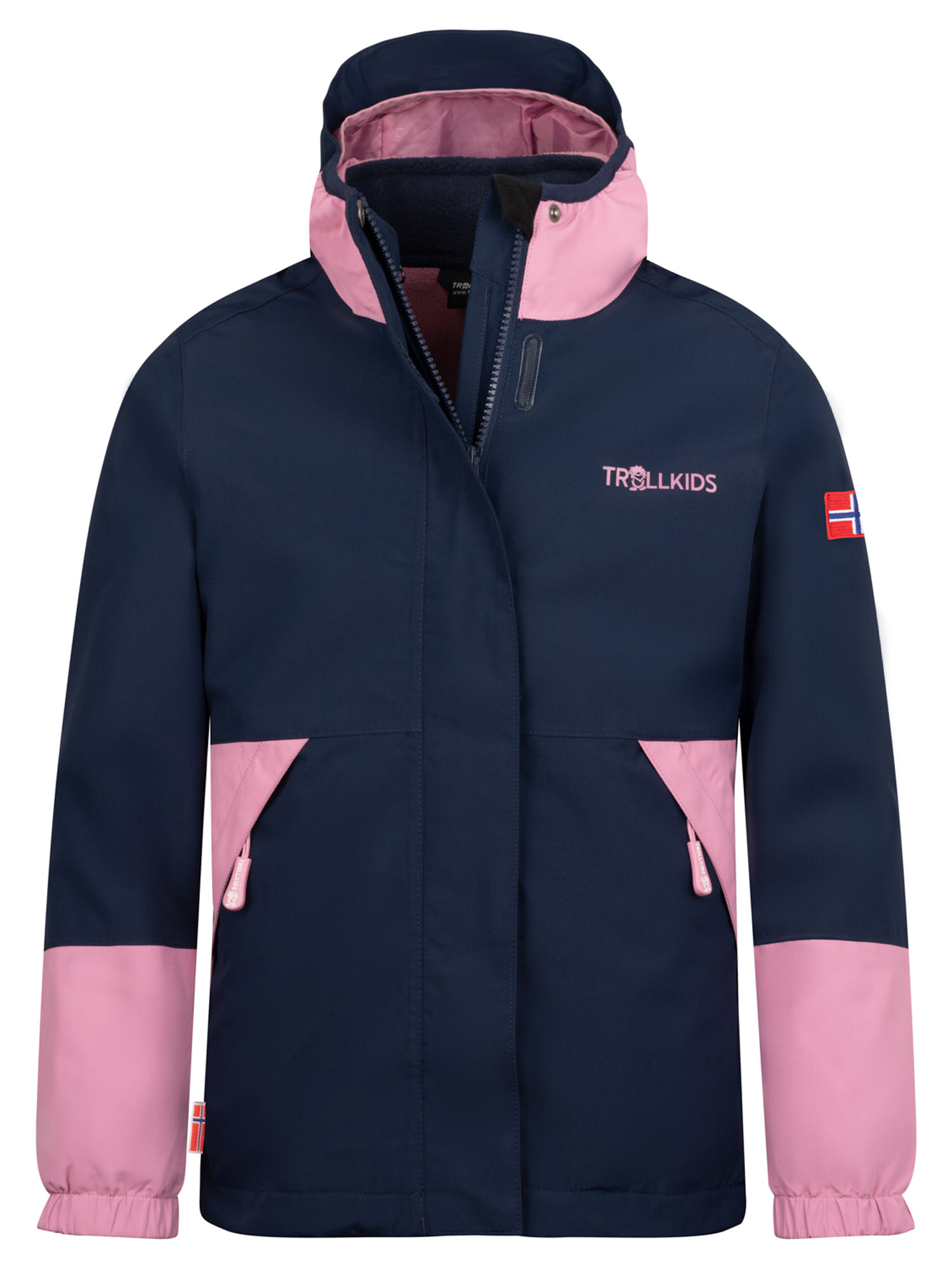 

Куртка Детская Trollkids Kjerak 3 In1 Navy/Mauve (Рост:128), Синий, Kjerak 3 In1