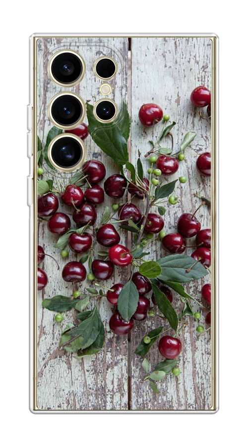 

Чехол на Samsung Galaxy S24 Ultra "Вишня", Бордовый;зеленый;серый, 2109250-1