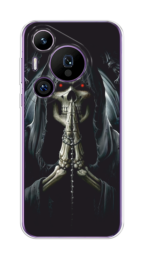 

Чехол на Huawei Pura 70 Pro/70 Pro Plus "Молитва", Серый, 6124150-1
