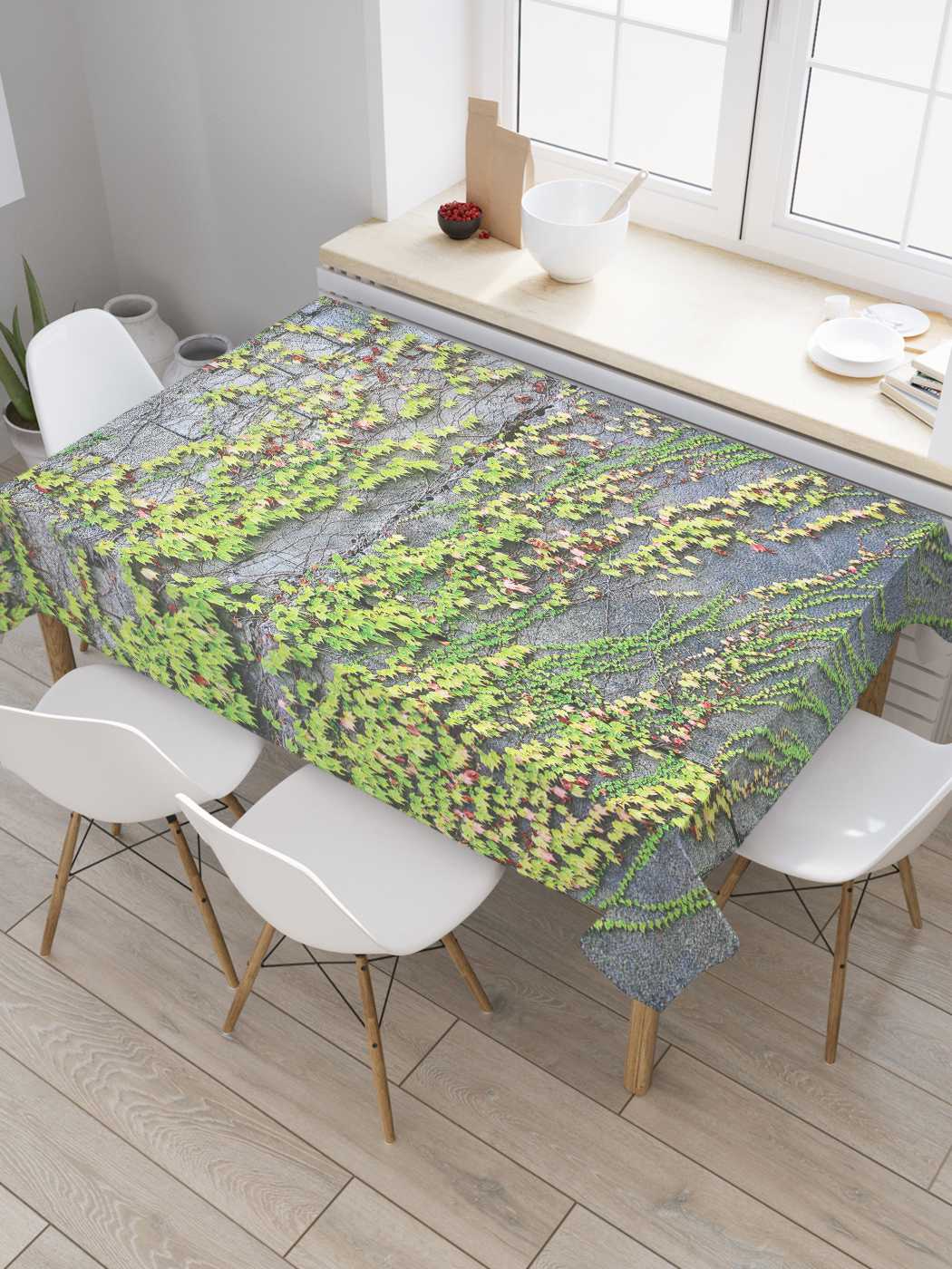 

Скатерть прямоугольная JoyArty "Старинная стена" из оксфорда, 120x145 см, Зеленый, Старинная стена