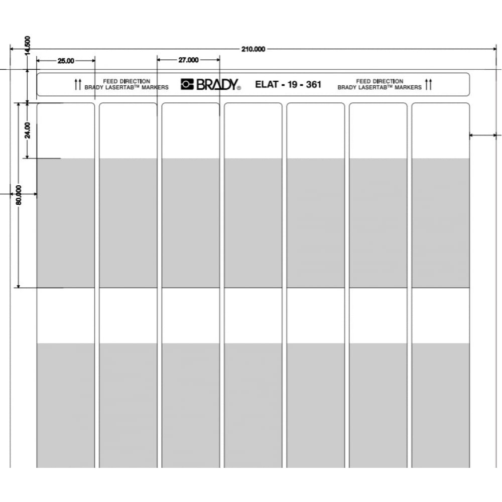 BRADY ELAT-19-361 этикетки brd29857