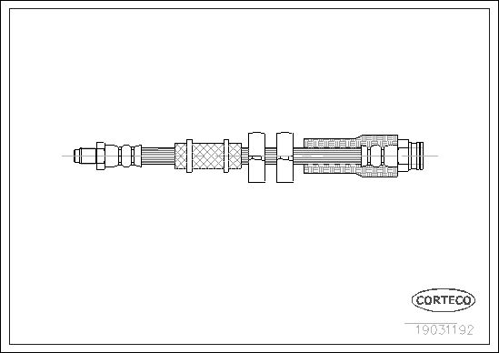 фото Шланг тормозной citroen: jumper фургон 1.9 d/1.9 td/2.0/2.0 4x4/2.0 hdi/2.5 d/2.5 d 4x4/2. corteco