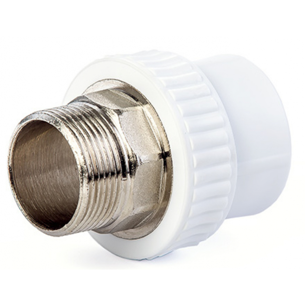 

LAMMIN Муфта PPR комбин. НР 40 х 1_1/4" под ключ Lm31042040032, Белый