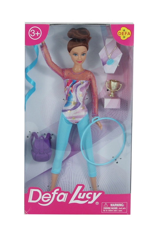 

Набор с куклой Defa Lucy гимнастка, цвет голубой
