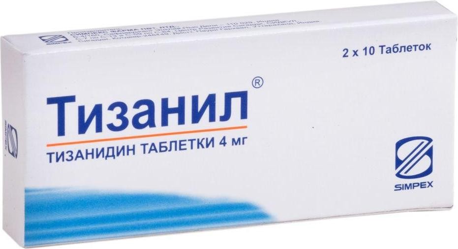 Купить Тизанил таблетки 4 мг 20 шт., Simpex Pharma